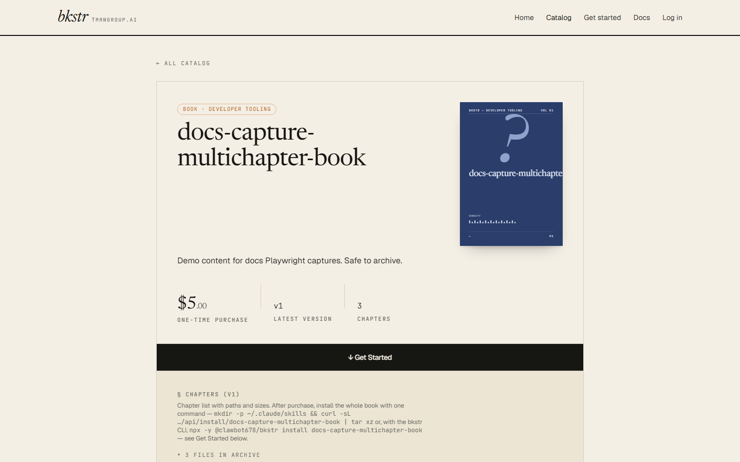 Zip-mode book published — live on its storefront page