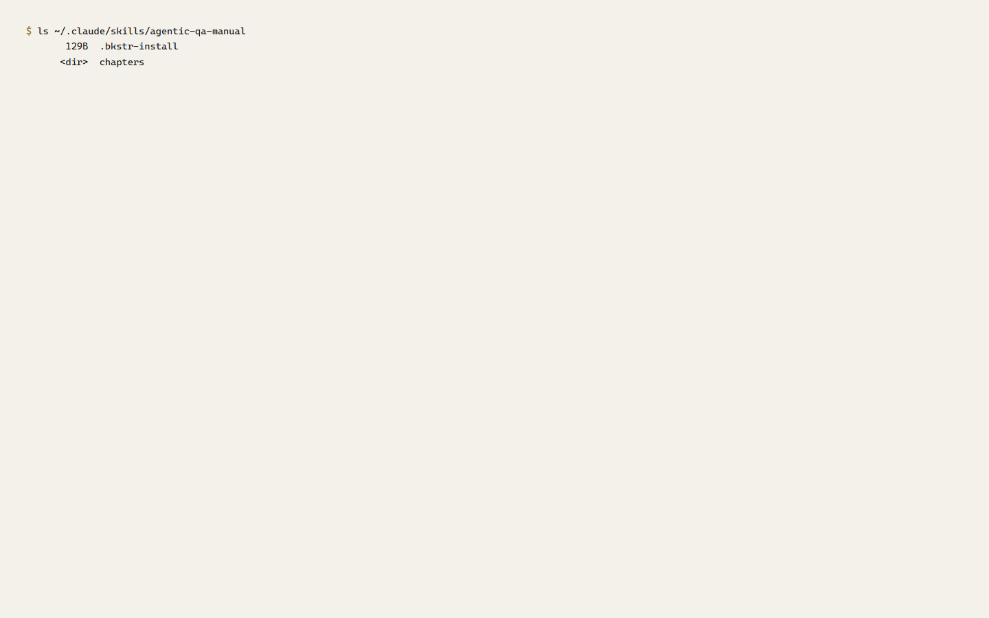 Installed bundle on disk